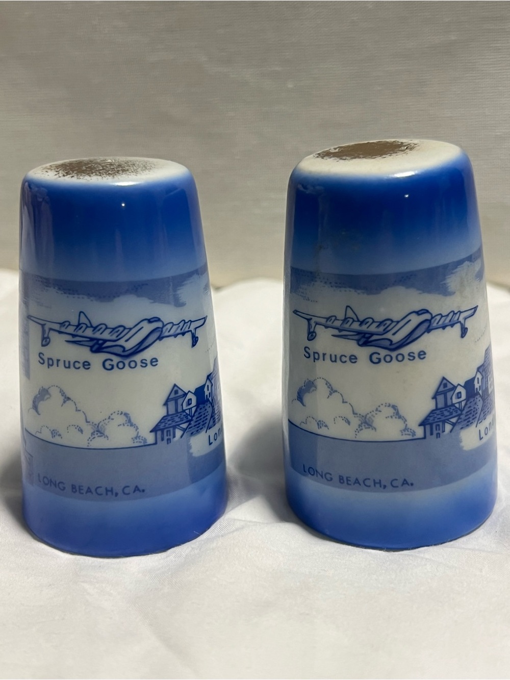 R.M.S. Queen Mary and the Spruce Goose Salt & Pepper Shaker Set